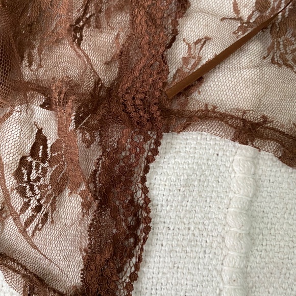 YESSTYLE dainty brown lace cardigan in small/medium - Picture 3 of 4